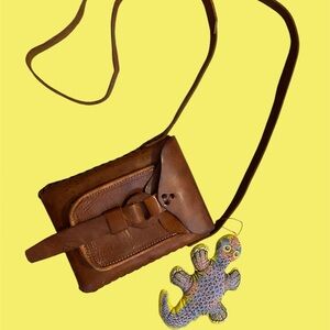 Vintage Leather Crossbody Purse